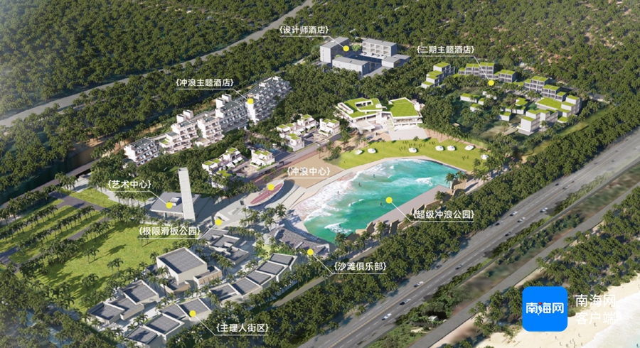 萬寧中旅日月逐浪驛站 人工造浪新體驗，預計12月開放